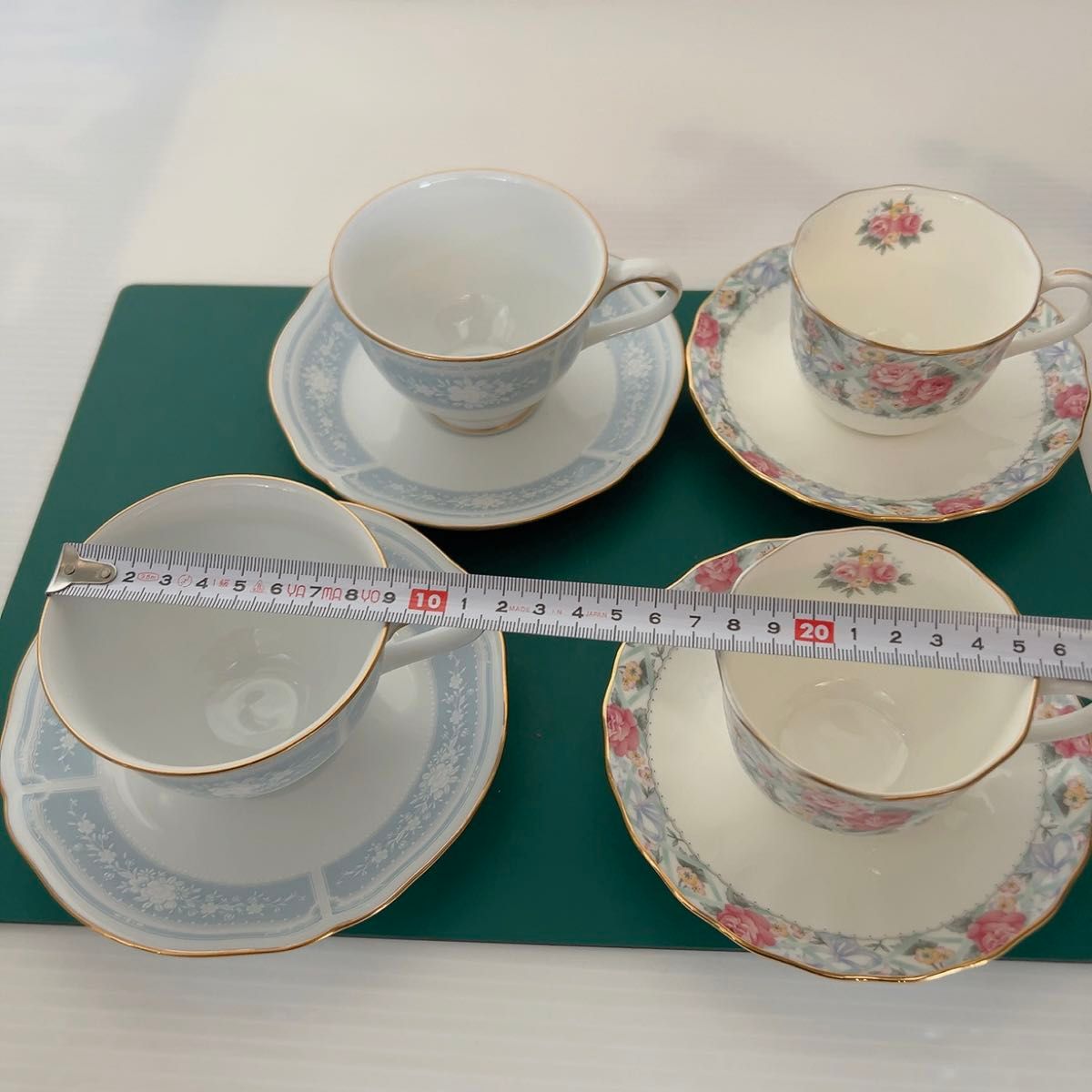780美品 ノリタケ ティーカップ & ソーサー 4客Noritake 4589 780美品 ノリタケ ティーカップ & ソーサー 4客Noritake 4589