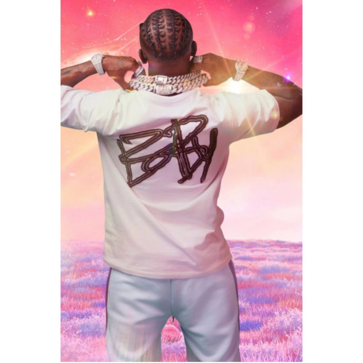 新品未使用タグ付き)) boohoo+DaBaby 前背面BABYロゴTシャツ(XS 新品未使用タグ付き)) boohoo+DaBaby 前背面BABYロゴTシャツ(XS
