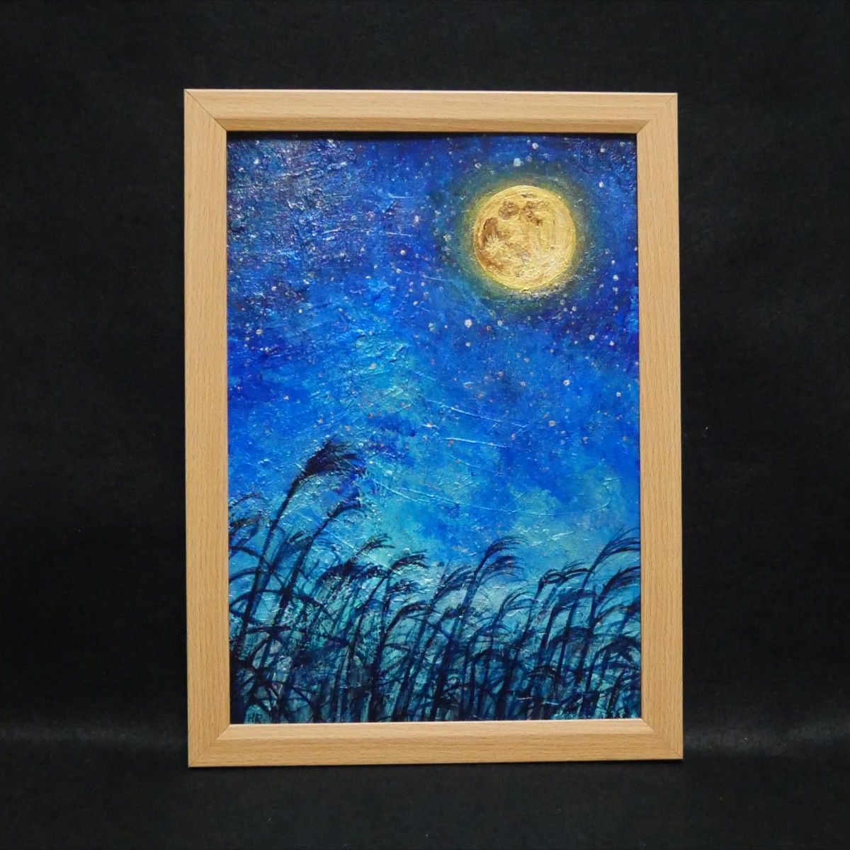 油絵 油彩 油彩画 絵 絵画【青のお月見】|Yahoo!フリマ(旧 油絵 油彩 油彩画 絵 絵画【青のお月見】|Yahoo!フリマ(旧