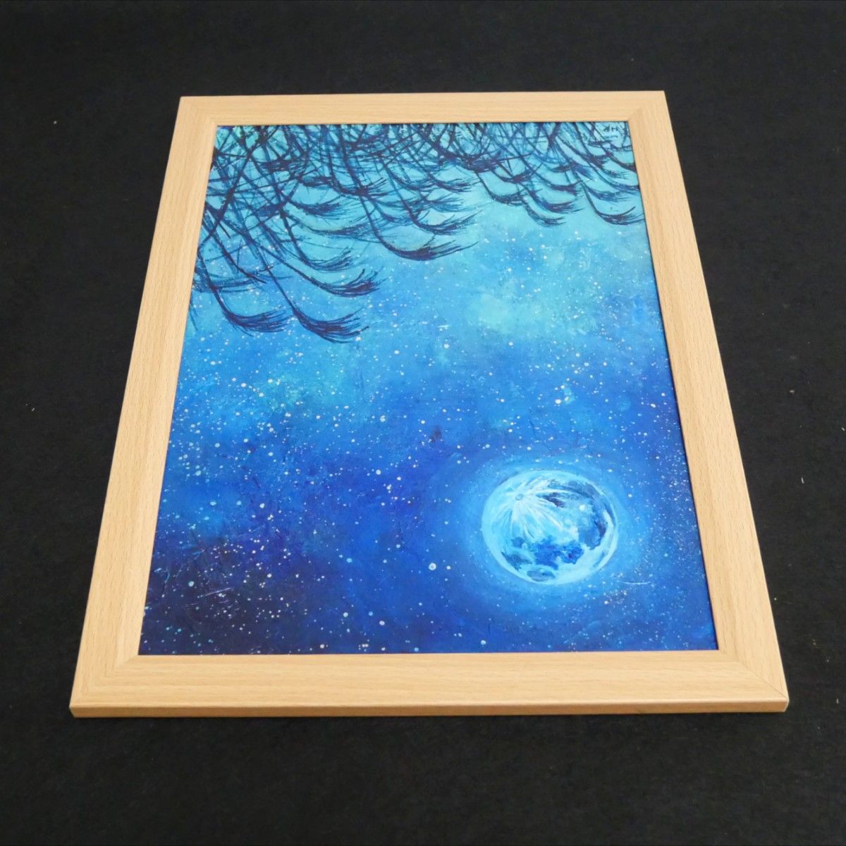 油絵 油彩 油彩画 絵 絵画【青のお月見】|Yahoo!フリマ(旧 油絵 油彩 油彩画 絵 絵画【青のお月見】|Yahoo!フリマ(旧