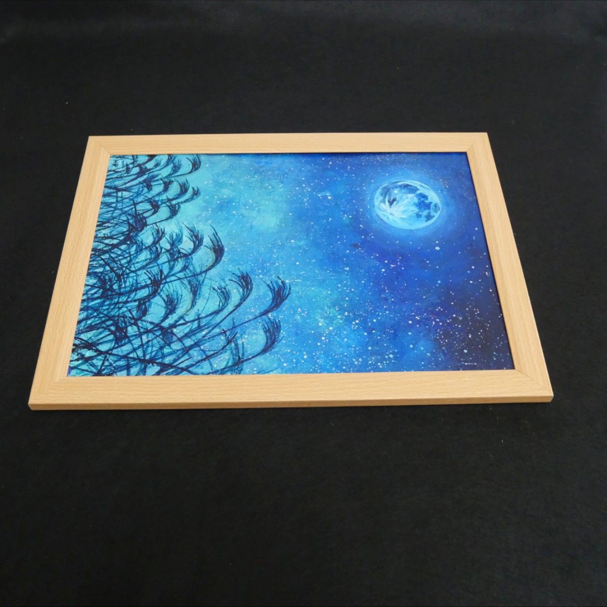 油絵 油彩 油彩画 絵 絵画【青のお月見】|Yahoo!フリマ(旧 油絵 油彩 油彩画 絵 絵画【青のお月見】|Yahoo!フリマ(旧