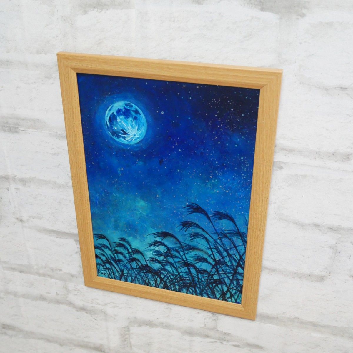 油絵 油彩 油彩画 絵 絵画【青のお月見】|Yahoo!フリマ(旧 油絵 油彩 油彩画 絵 絵画【青のお月見】|Yahoo!フリマ(旧