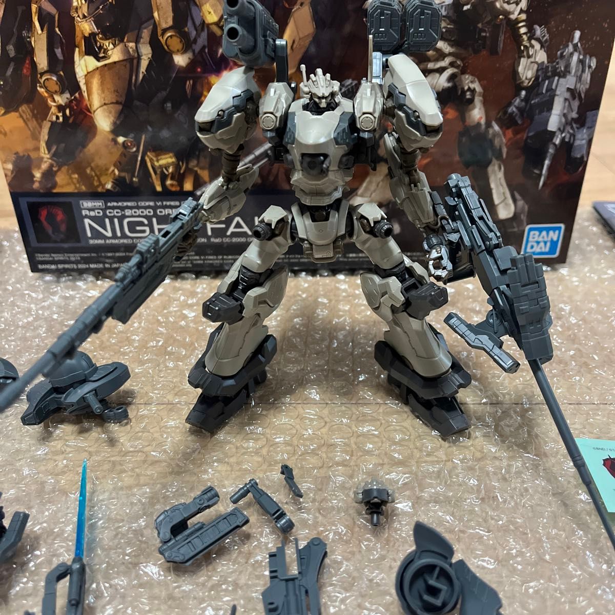 30MM アーマードコア ナイトフォール ウェポンセット 素組完成品 30MM アーマードコア ナイトフォール ウェポンセット 素組完成品