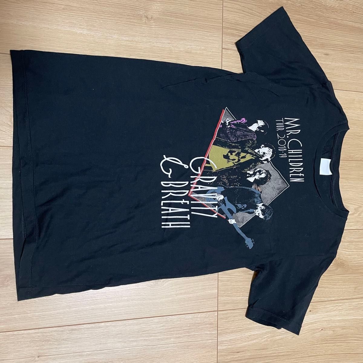Mr Children Gravity&Breath Tシャツ ブラック 重力と呼吸 Mr Children Gravity&Breath Tシャツ ブラック 重力と呼吸