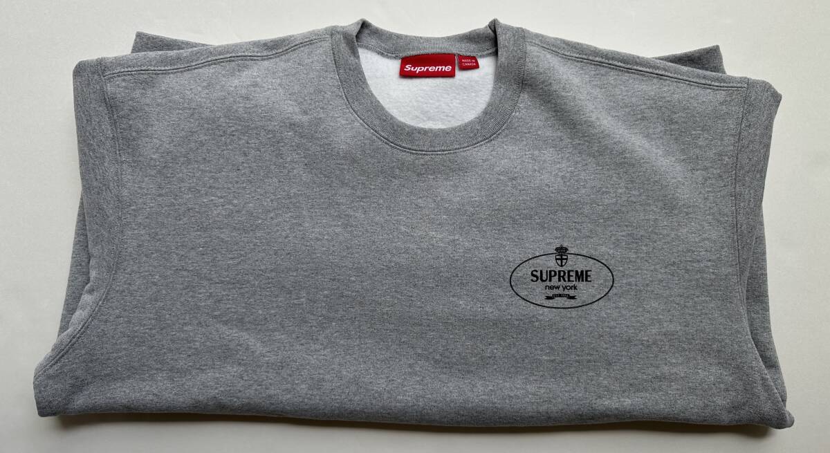 Supreme Crest Crewneck Heather Greyシュプリーム クレスト Supreme Crest Crewneck Heather Greyシュプリーム クレスト