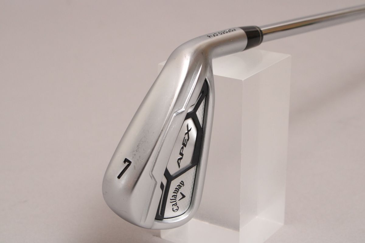 【美品】キャロウェイ 単品アイアン《7番》Callaway APEX FORGED CF16《STIFF/S》N.S.PRO 950GH 純正スチール ゴルフ ＃120※G848