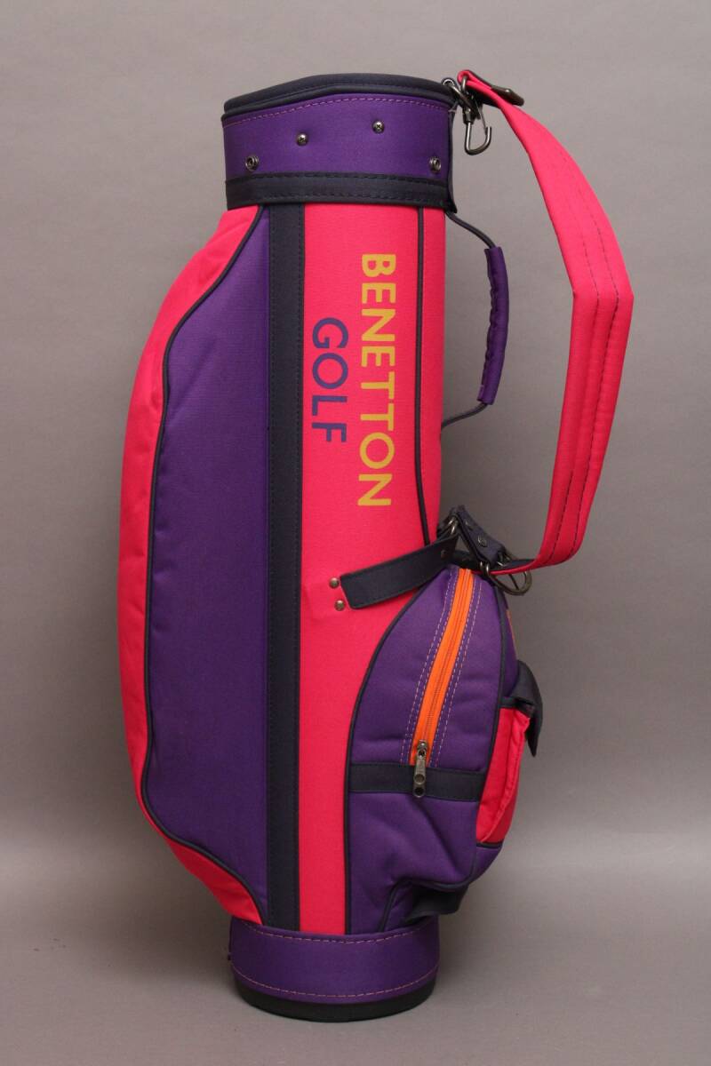 良品 BENETTON GOLF ベネトン キャディバッグ 7型 カート 3分割 良品 BENETTON GOLF ベネトン キャディバッグ 7型 カート 3分割