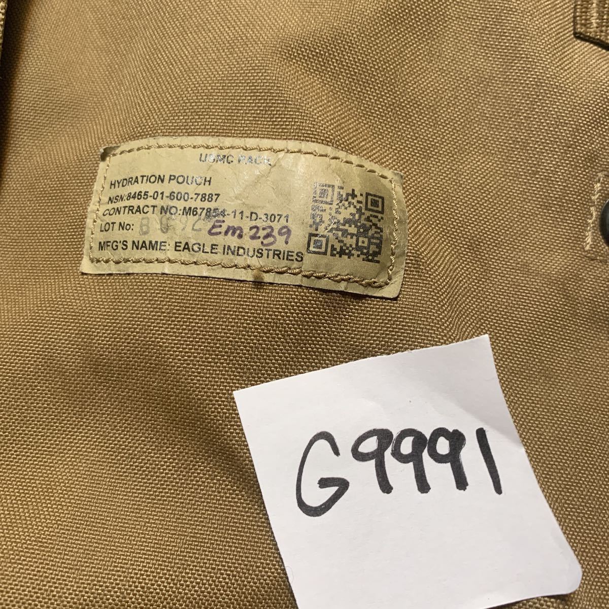 89%OFF!】 米軍放出品 海兵隊 EAGLE社 ハイドレーションシステム econet.bi