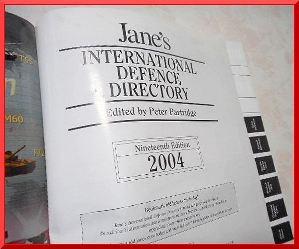 【洋書】Jane's◆International Defense Directory 2004◆ジェーン年鑑_画像4