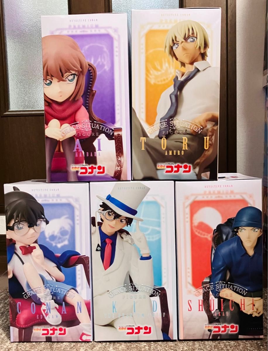 名探偵コナンプレミアムフィギュア江戸川安室透灰原哀怪盗キッド 名探偵コナンプレミアムフィギュア江戸川安室透灰原哀怪盗キッド