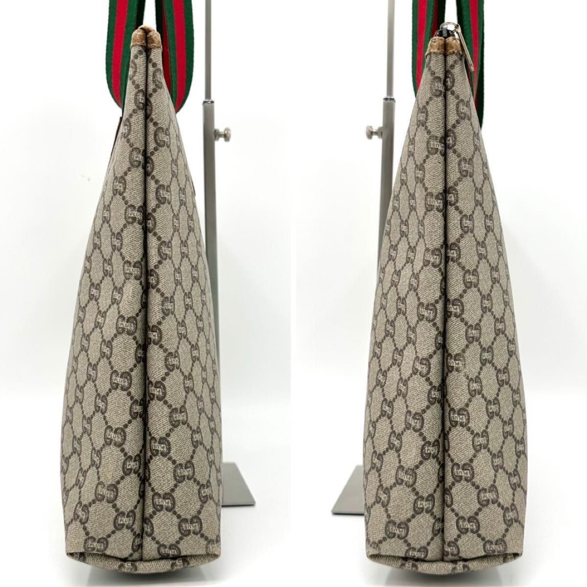 GUCCI オールド グッチ トートバッグ シェリーライン 70年代逆 GUCCI オールド グッチ トートバッグ シェリーライン 70年代逆