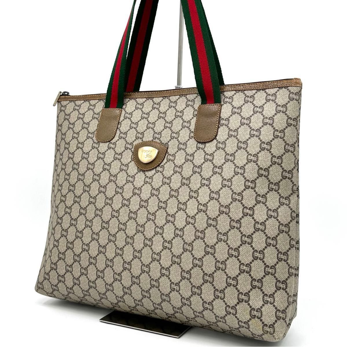 GUCCI オールド グッチ トートバッグ シェリーライン 70年代逆 GUCCI オールド グッチ トートバッグ シェリーライン 70年代逆