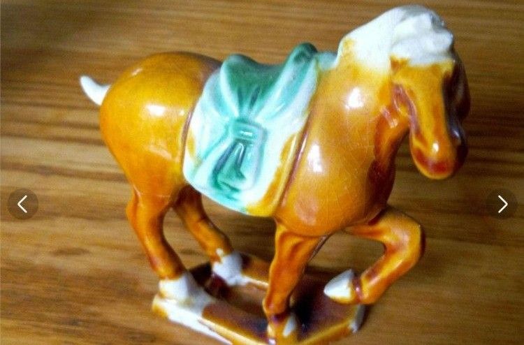 唐三彩 中国製 動物置物 馬 ラクダ 陶器製 唐三彩 骨董品6個 唐三彩 中国製 動物置物 馬 ラクダ 陶器製 唐三彩 骨董品6個
