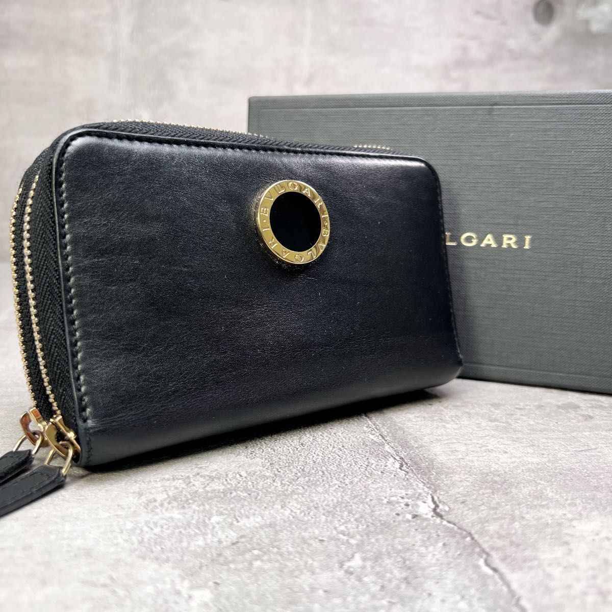 展示品級 希少 ブルガリ BVLGARI ダブルファスナー 長財布 展示品級 希少 ブルガリ BVLGARI ダブルファスナー 長財布