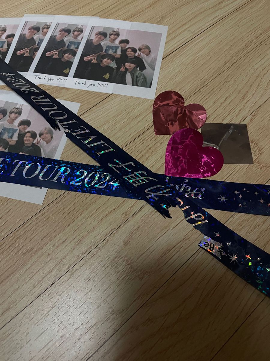 なにわ男子 1点のみ ＋Alpha 落下物 銀テ ハート チェキ風写真