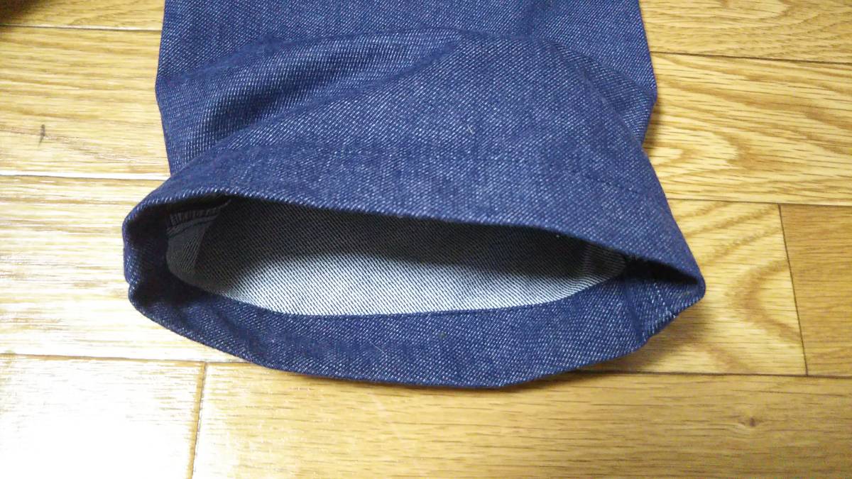 美品 Le Laboureur ラブルール マリンデニム DROIT ドロイト Denim デニムパンツ フランス ワークパンツ ワーク Vintage ヴィンテージ_裾