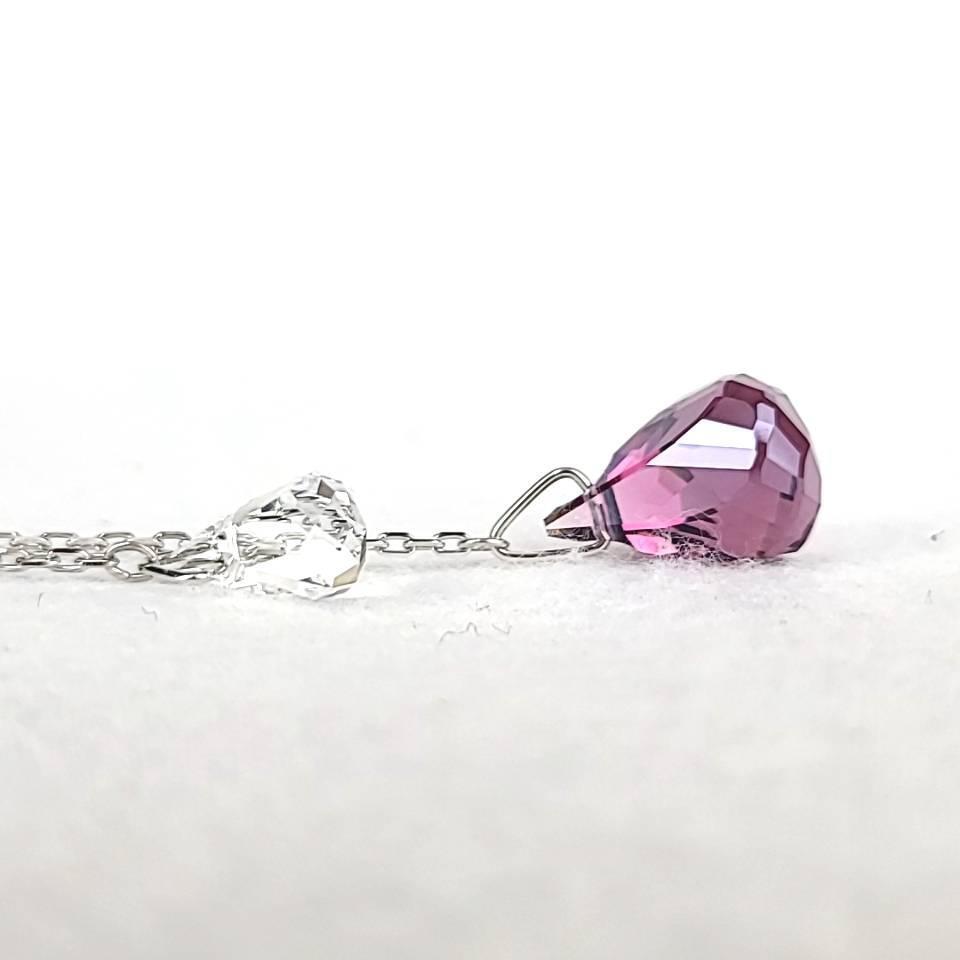 未使用級〇スワロフスキー SWAROVSKI ティアドロップ ピンク 未使用級〇スワロフスキー SWAROVSKI ティアドロップ ピンク