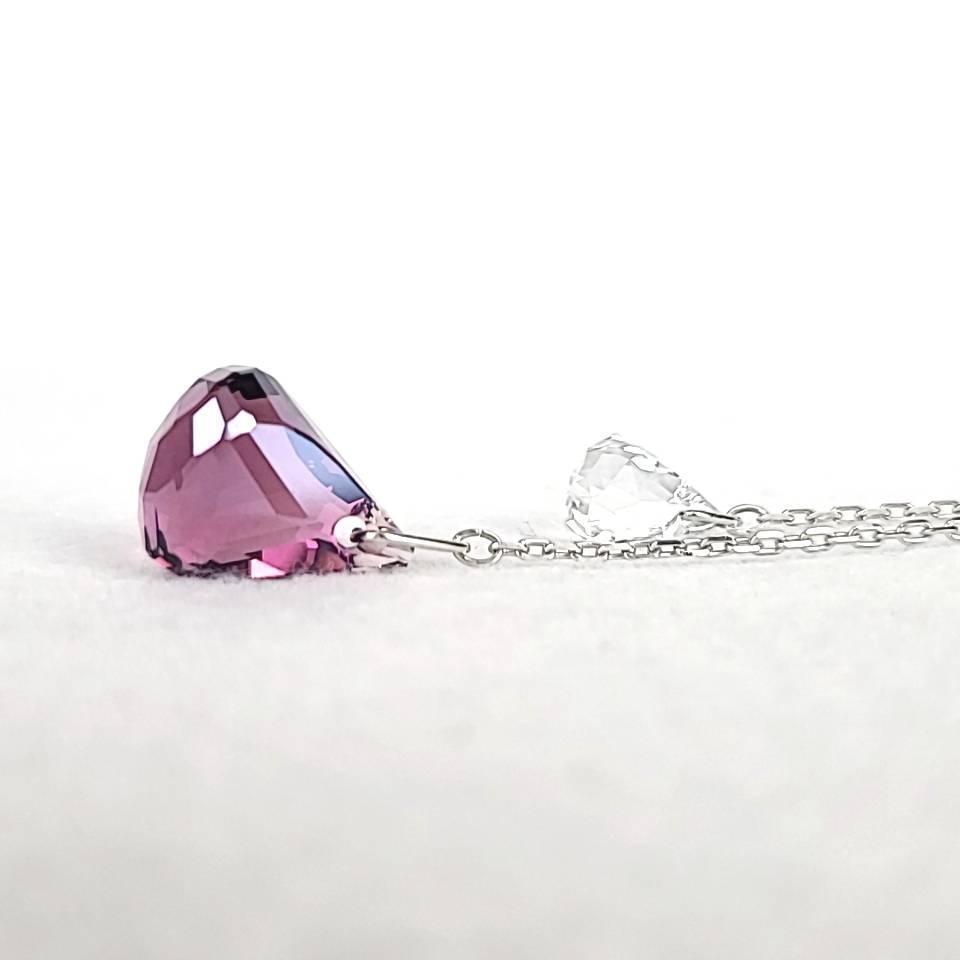 未使用級〇スワロフスキー SWAROVSKI ティアドロップ ピンク 未使用級〇スワロフスキー SWAROVSKI ティアドロップ ピンク