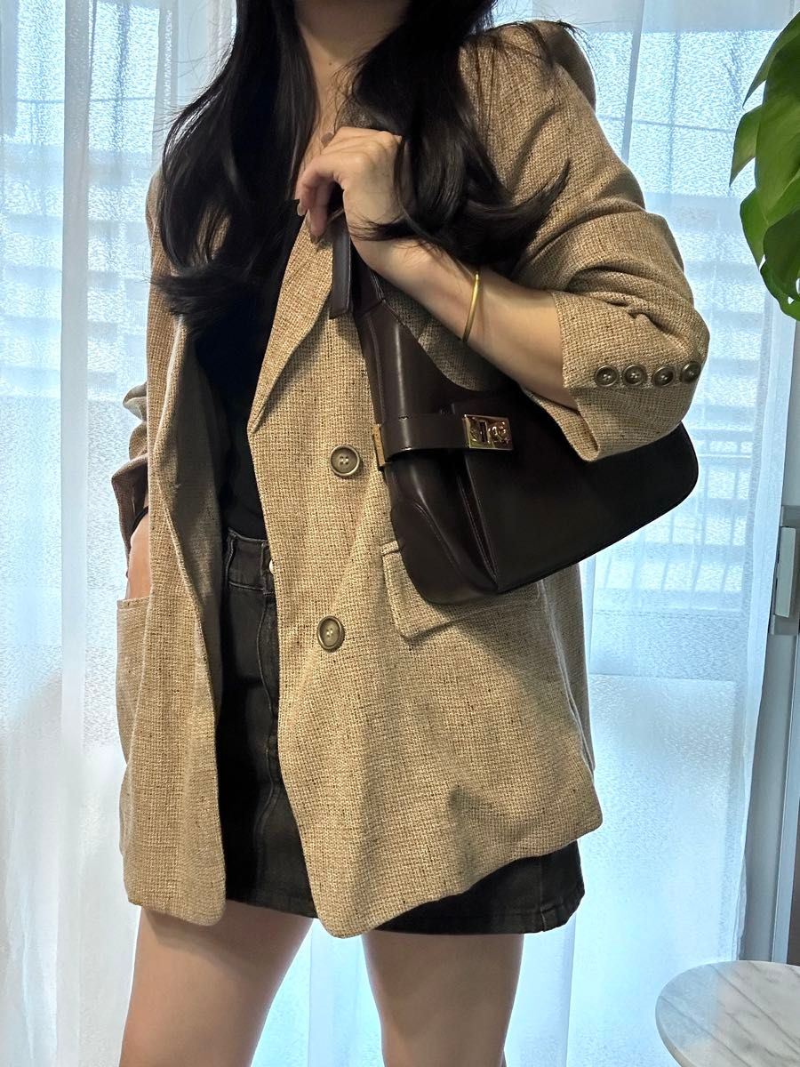 Ferragamo フェラガモ ガンチーニショルダーバッグ ダーク Ferragamo フェラガモ ガンチーニショルダーバッグ ダーク