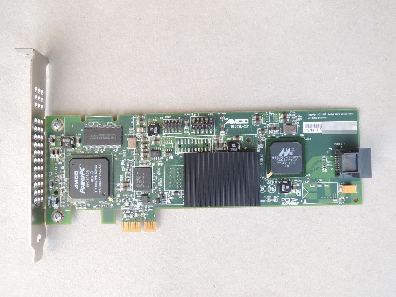 3ware 9650SE-2LP 2-Port SATAII RAID Controller (Raid0,1,Single Disk,JBOD対応) 動作画面有_画像1