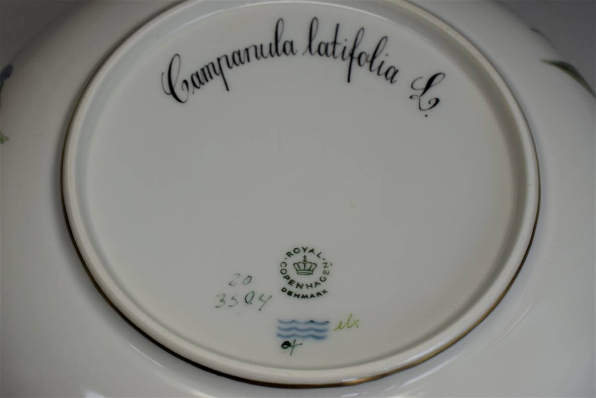 Campanula latifolia　salad bowl　カンパニュラ hand painted　植物図鑑_画像4