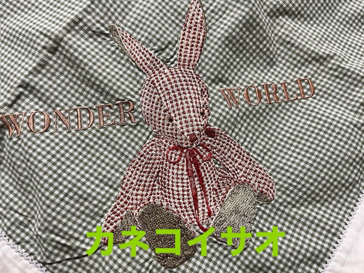 金子功 ワンダフルワールド 【希少】 ギンガムうさぎの大判 金子功 ワンダフルワールド 【希少】 ギンガムうさぎの大判