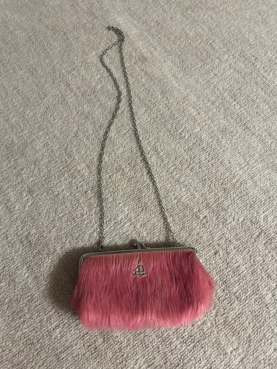 vivienne westwood ハラコ バッグ ピンク ファー袋付き vivienne westwood ハラコ バッグ ピンク ファー袋付き