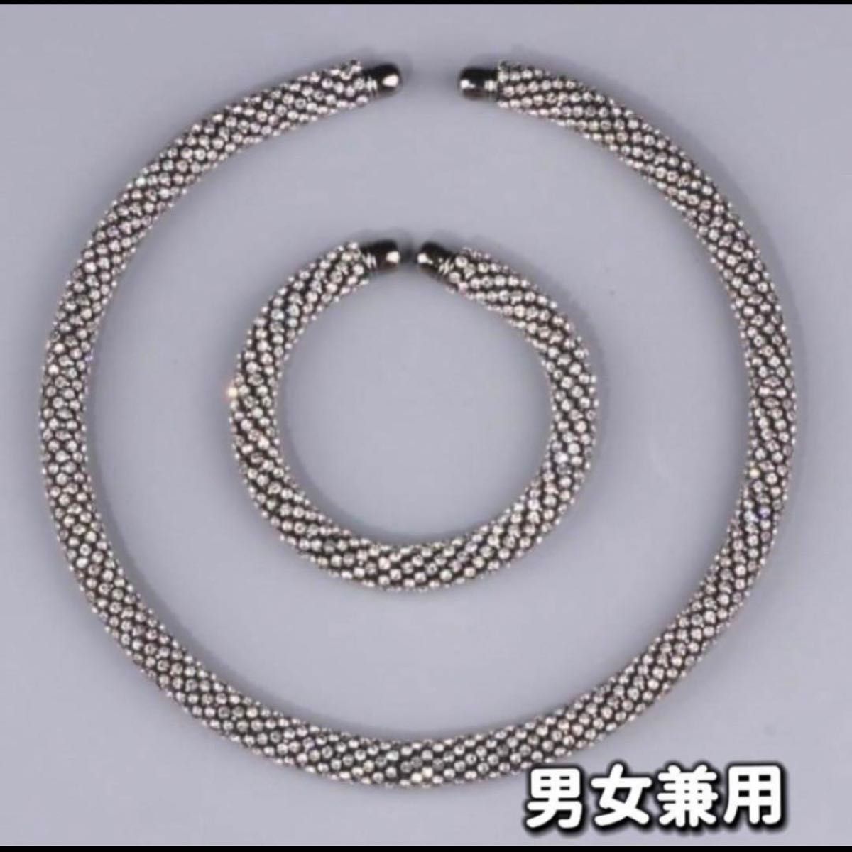 ネックレス ブレスレット シルバー ラインストーン ネックレス ブレスレット シルバー ラインストーン