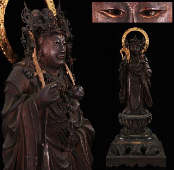 鎌倉時代 古銅仏像 台付 仏教美術 ①｜アンティーク、コレクション