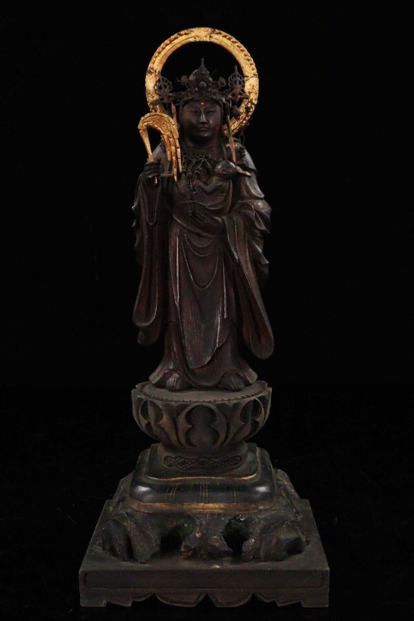 □昔の夢□b25 時代 銅 観音像 仏教美術|金属工芸 □昔の夢□b25 時代 銅 観音像 仏教美術|金属工芸