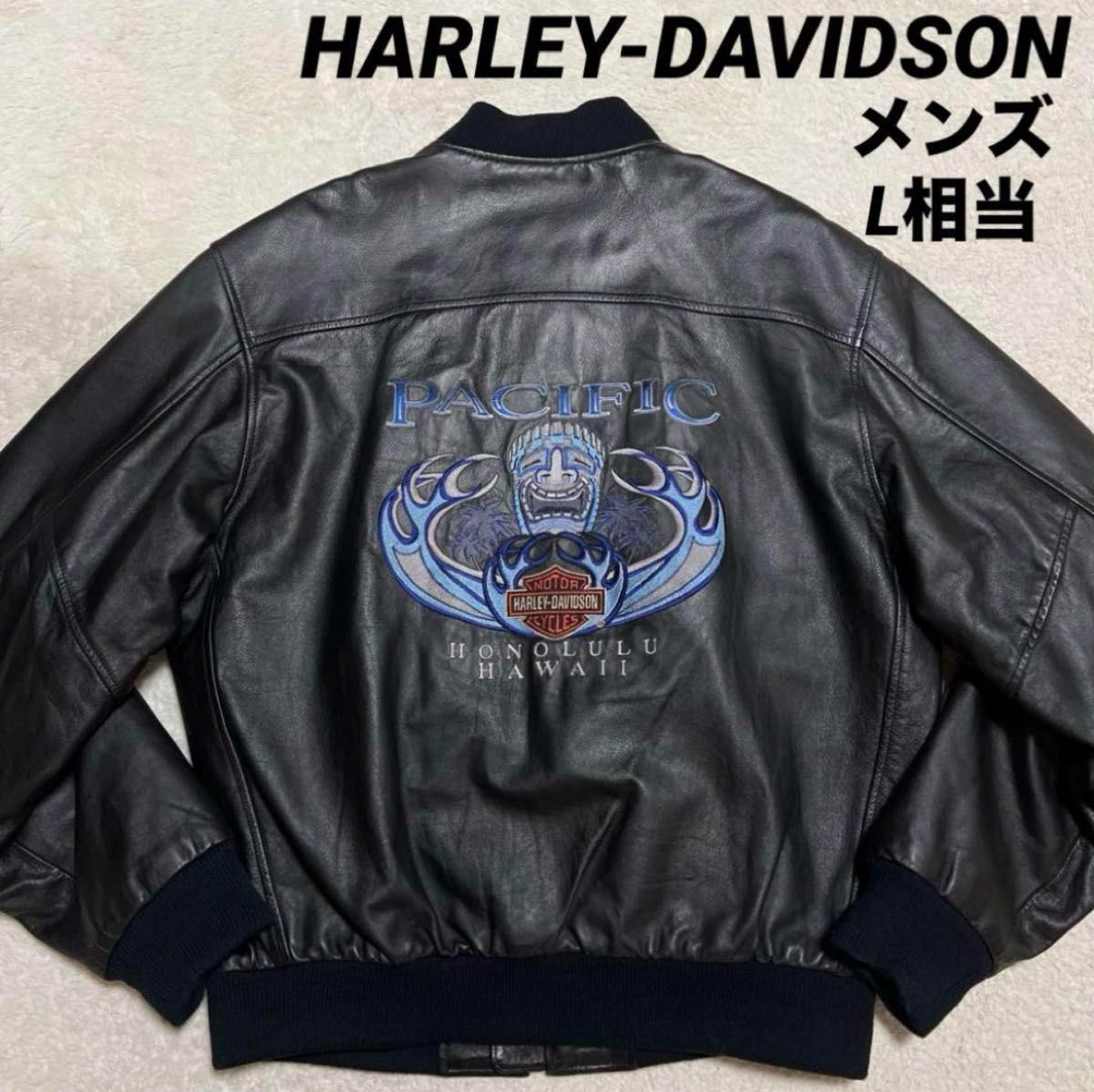 HARLEY-DAVIDSON レザージャケット 中綿入り ブルゾン メンズL HARLEY-DAVIDSON レザージャケット 中綿入り ブルゾン メンズL