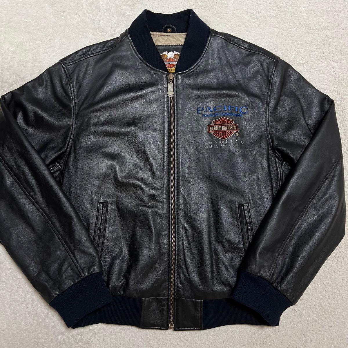 HARLEY-DAVIDSON レザージャケット 中綿入り ブルゾン メンズL HARLEY-DAVIDSON レザージャケット 中綿入り ブルゾン メンズL