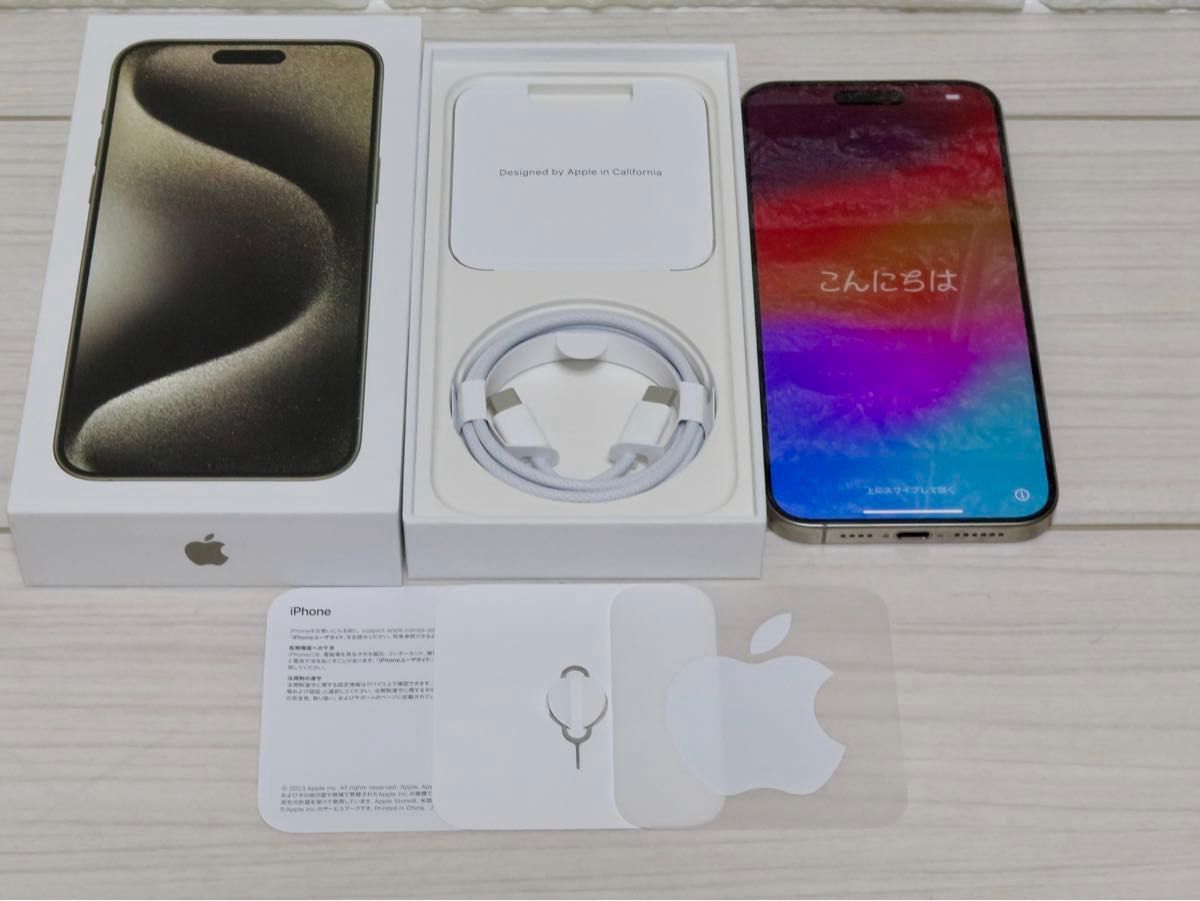 IPhone15 Pro Max 256GB ナチュラルチタニウム バッテリー100 IPhone15 Pro Max 256GB ナチュラルチタニウム バッテリー100