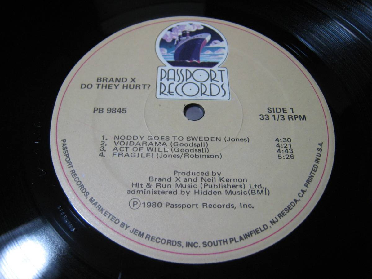 【LP】 BRAND X / DO THEY HURT? US盤 ブランドX ドゥ・ゼイ・ハート PHIL COLLINS MIKE CLARK PERCY JONES_画像5