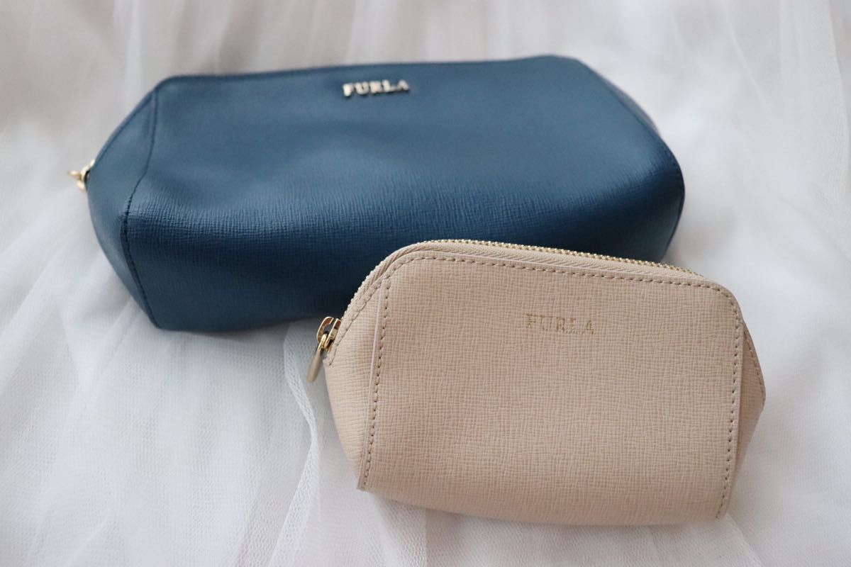 値下げ 未使用 フルラ ポーチ 大小サイズ 2点セット FURLA 値下げ 未使用 フルラ ポーチ 大小サイズ 2点セット FURLA