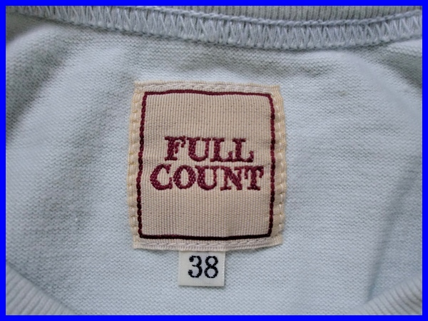 即決! FULL COUNT フルカウント 丸胴タイプ 長袖Tシャツ メンズ38 (M)