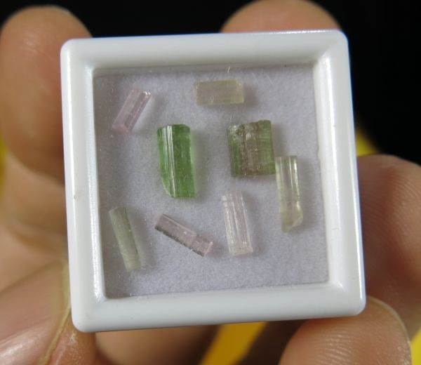 A　トルマリン⑧　結晶　アフガニスタン産　宝石　リシア電気石　リチウム ウオーターメロン_画像2