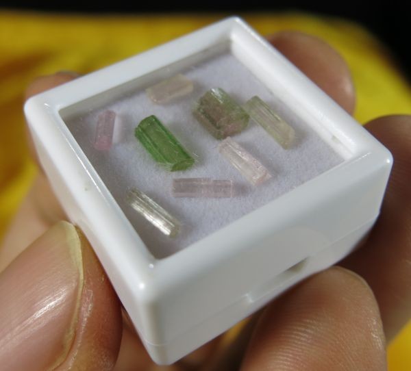 A　トルマリン⑧　結晶　アフガニスタン産　宝石　リシア電気石　リチウム ウオーターメロン_画像3