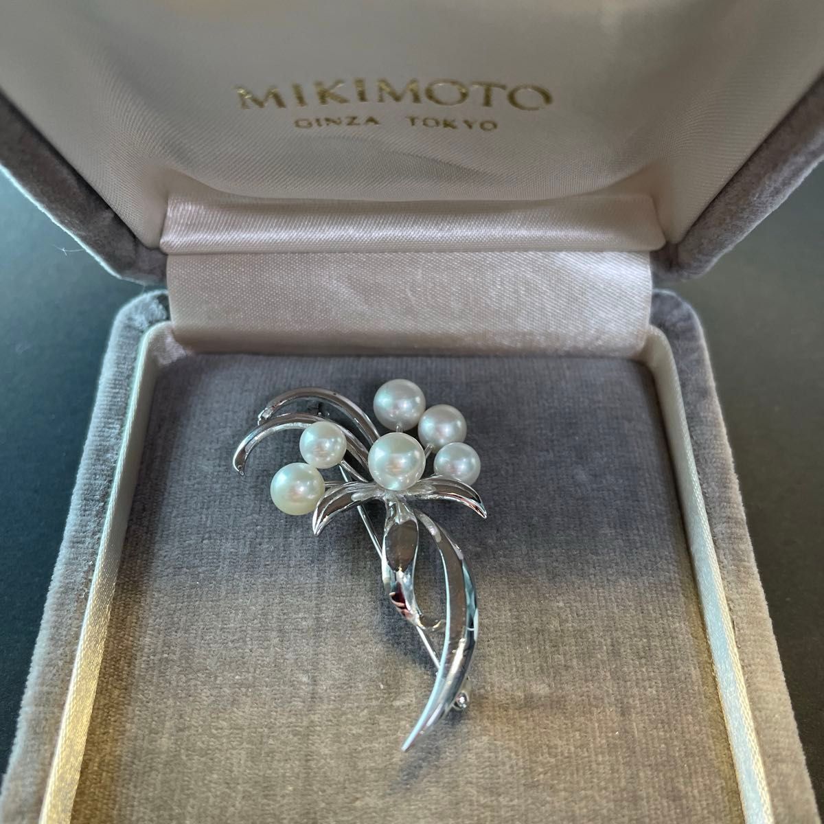 ミキモト ブローチ MIKIMOTO パールブローチ シルバー 入学式 ミキモト ブローチ MIKIMOTO パールブローチ シルバー 入学式