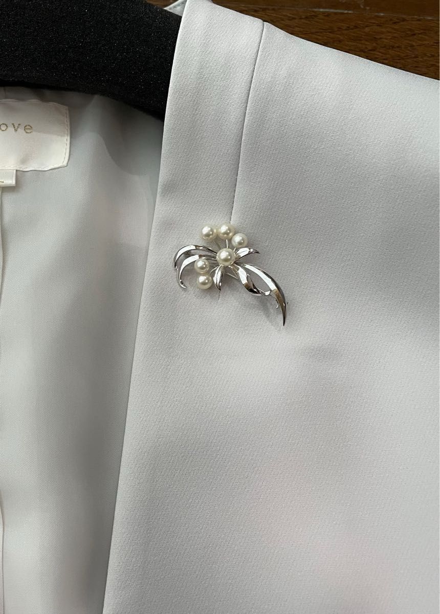 ミキモト ブローチ MIKIMOTO パールブローチ シルバー 入学式 ミキモト ブローチ MIKIMOTO パールブローチ シルバー 入学式