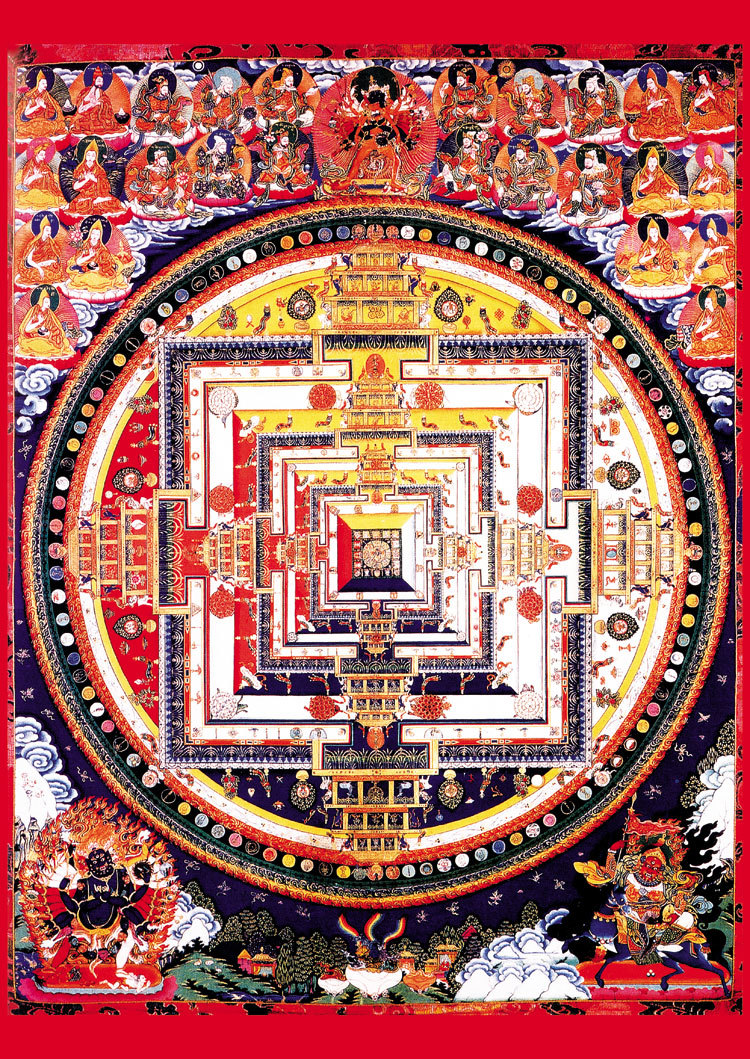 チベット仏教 曼荼羅 A4サイズ：297×210mm 仏画の画像1