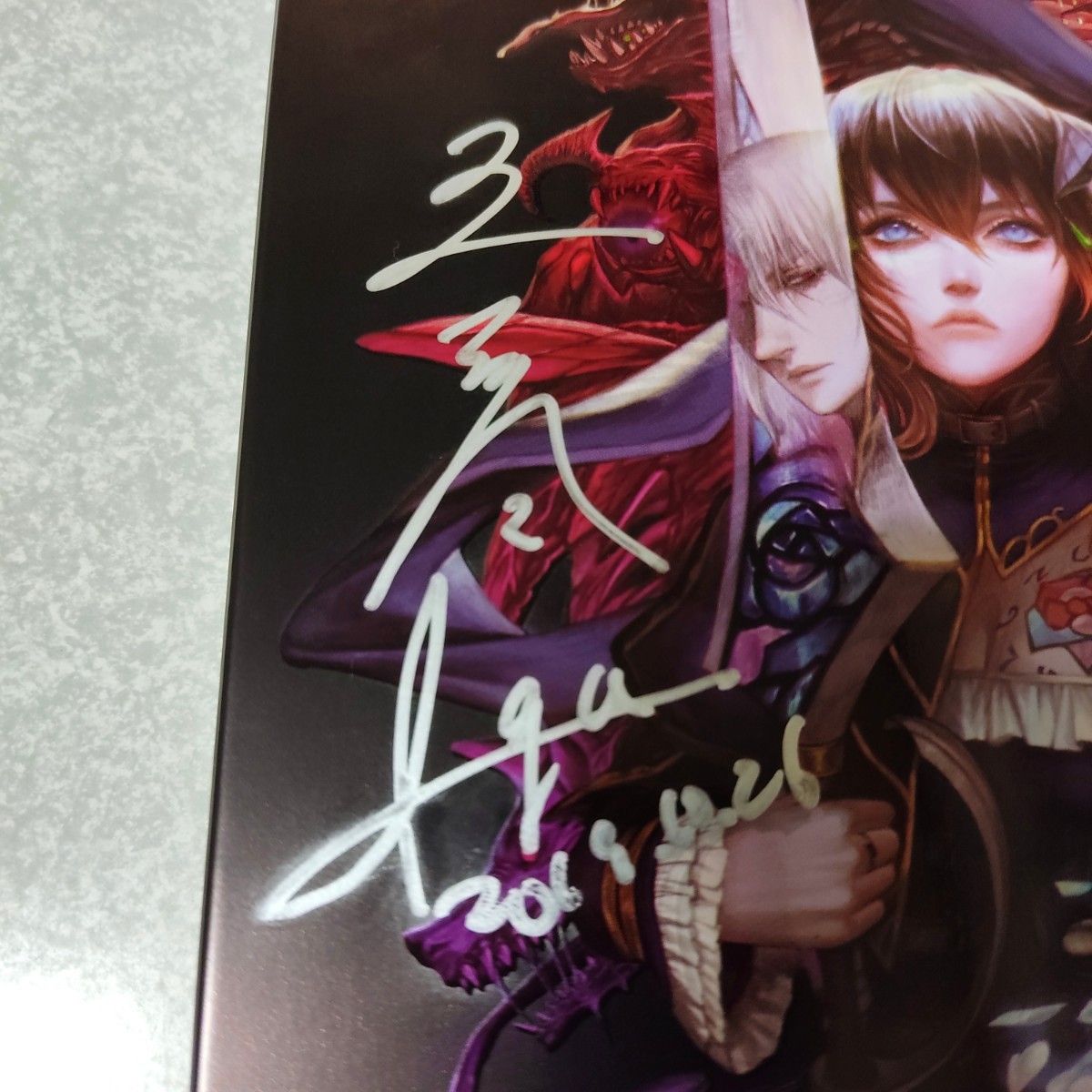 Switch Bloodstained Ritual of the Night サイン入り スチール Switch Bloodstained Ritual of the Night サイン入り スチール