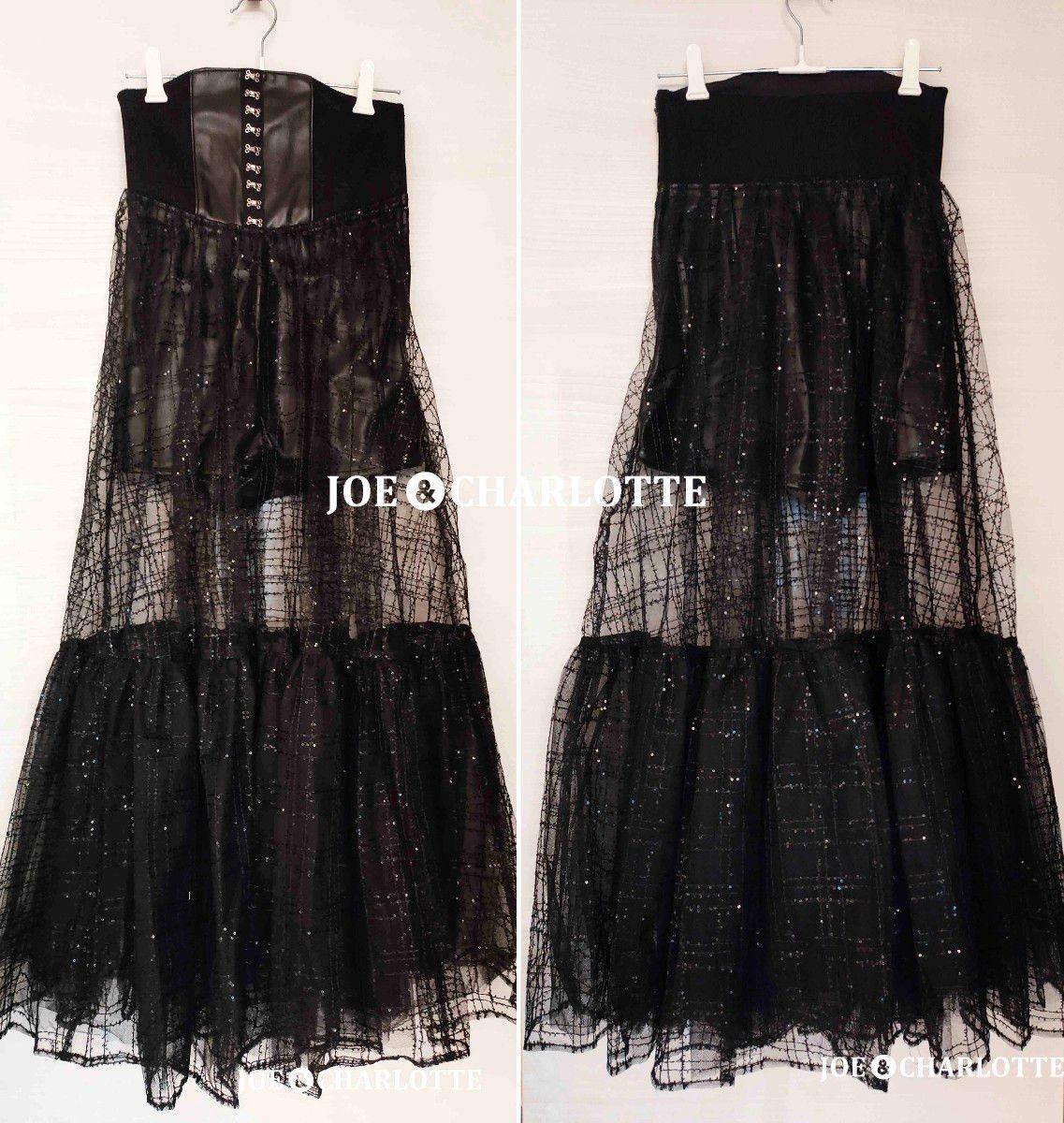 ダーリッチ darich コルセットスパンコールチュールスカート BLK ダーリッチ darich コルセットスパンコールチュールスカート BLK
