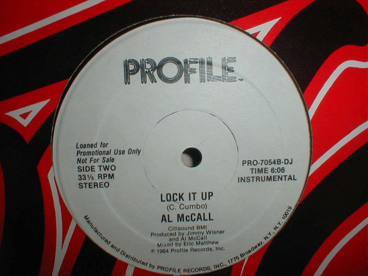 Al McCall - Lock It Up 12 INCH_画像2