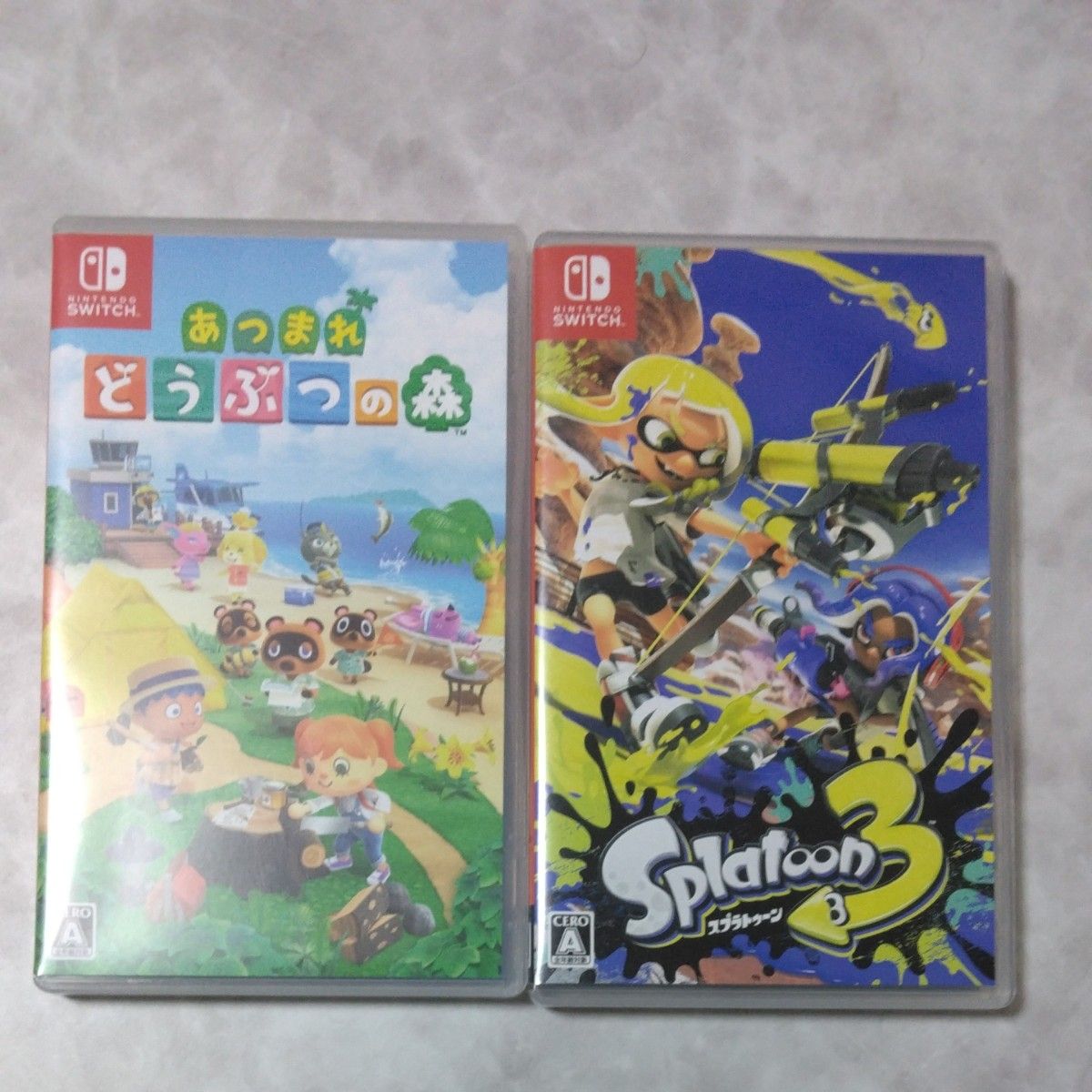 Switch】 あつまれ どうぶつの森 スプラトゥーン3の2本セット Switch】 あつまれ どうぶつの森 スプラトゥーン3の2本セット