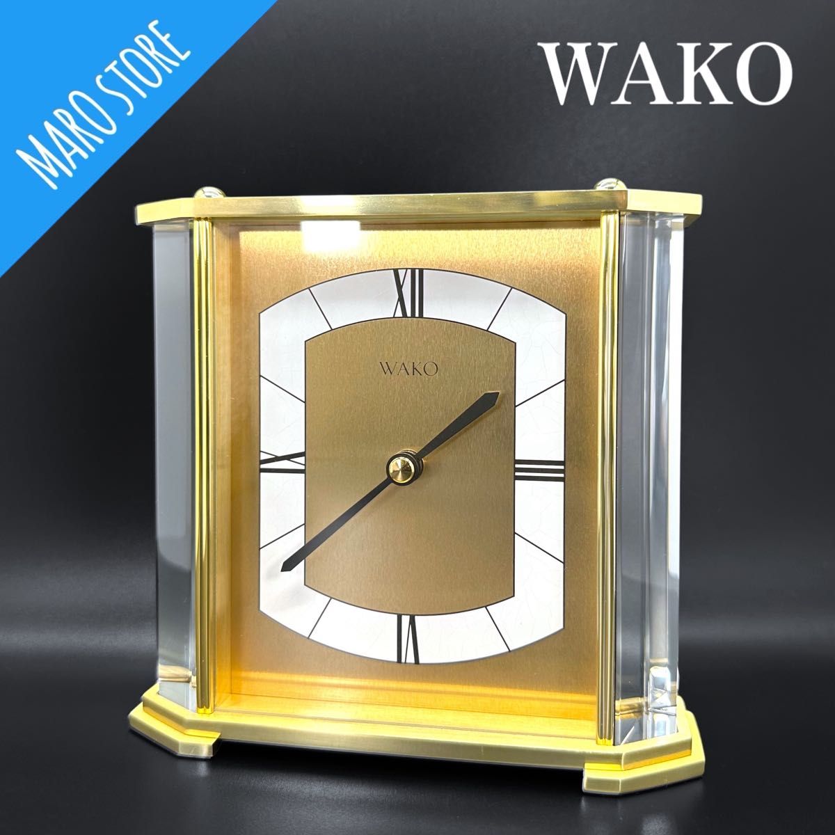 WAKO 和光 クリスタル 置時計 時計 インテリア|Yahoo!フリマ WAKO 和光 クリスタル 置時計 時計 インテリア|Yahoo!フリマ
