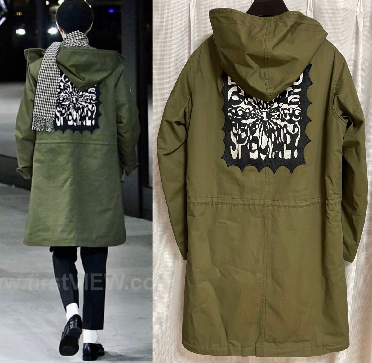 19AW Celine シアリング モッズコート Sサイズ ミリタリーコート 19AW Celine シアリング モッズコート Sサイズ ミリタリーコート