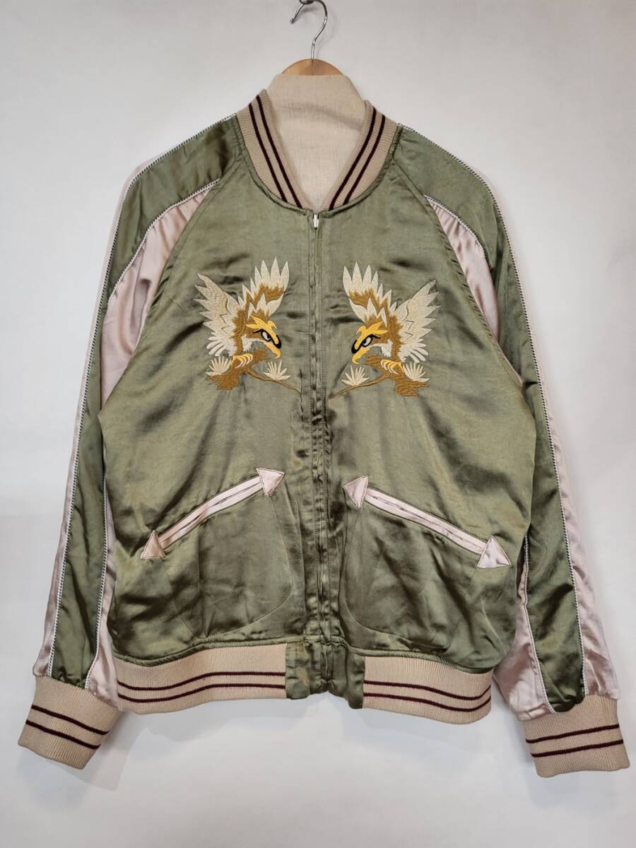 Bibian 比比昂- 50'sライク刺繍ベロアリバーシブルスカジャン Bibian 比比昂- 50'sライク刺繍ベロアリバーシブルスカジャン