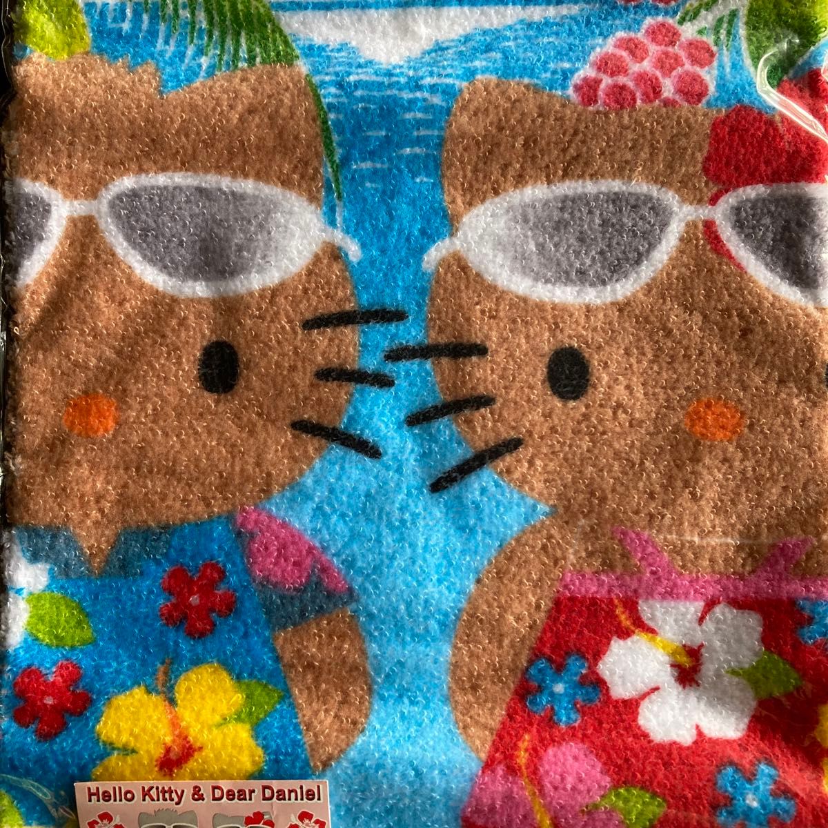 ご当地キティ 沖縄 日焼けキティ 日焼けダニエル ハンドタオル ご当地キティ 沖縄 日焼けキティ 日焼けダニエル ハンドタオル