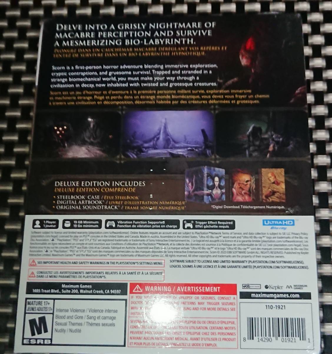 未開封】Scorn Deluxe Edition 限定品 (PS5) 日本語字幕対応 未開封】Scorn Deluxe Edition 限定品 (PS5) 日本語字幕対応
